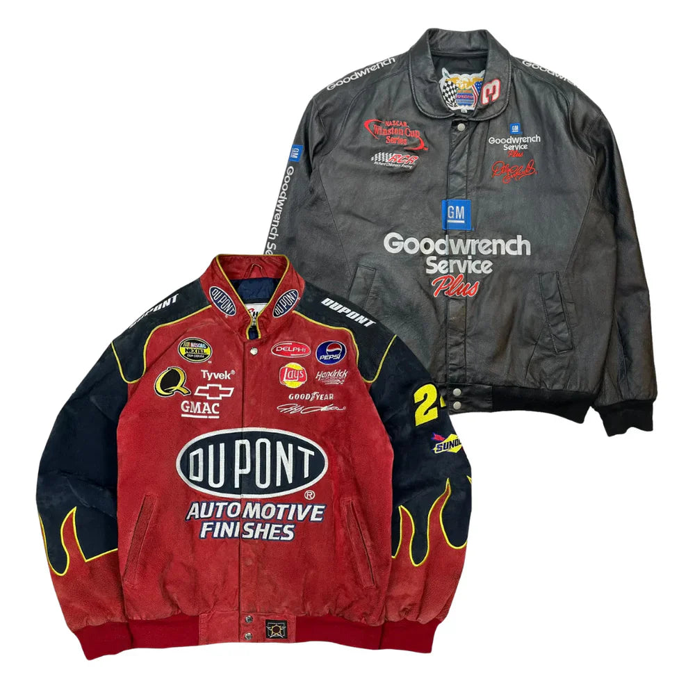 10 x LEATHER NASCAR RACING JACKETS