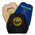 25 x BAND/TOUR SWEATSHIRTS