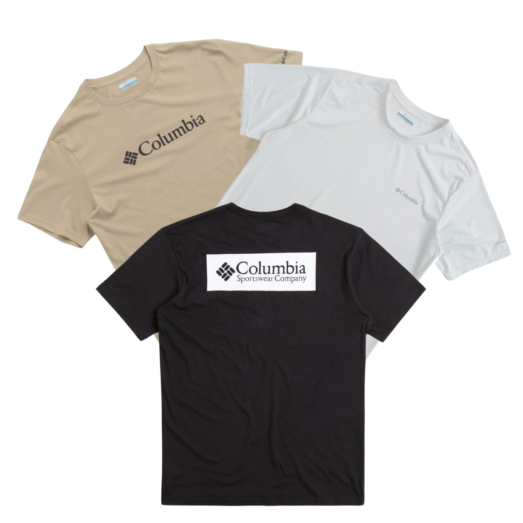 25 x COLUMBIA T-SHIRTS — Solent Vintage Wholesale