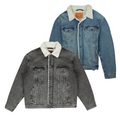 10 x LEVI'S LEE WRANGLER DENIM SHERPA JACKETS