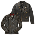 10 x GENUINE LEATHER BIKER JACKETS
