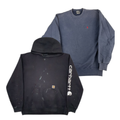 25 x RALPH LAUREN CARHARTT BROKEN SWEATSHIRTS