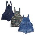 25 x WOMEN'S SHORT DUNGAREES