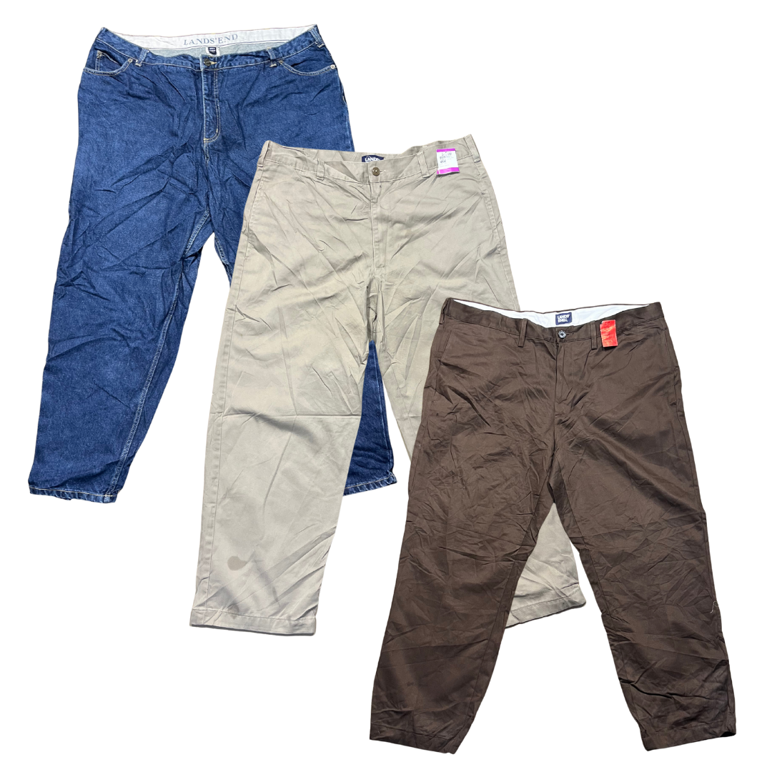 25 x LANDS END TROUSERS — Solent Vintage Wholesale