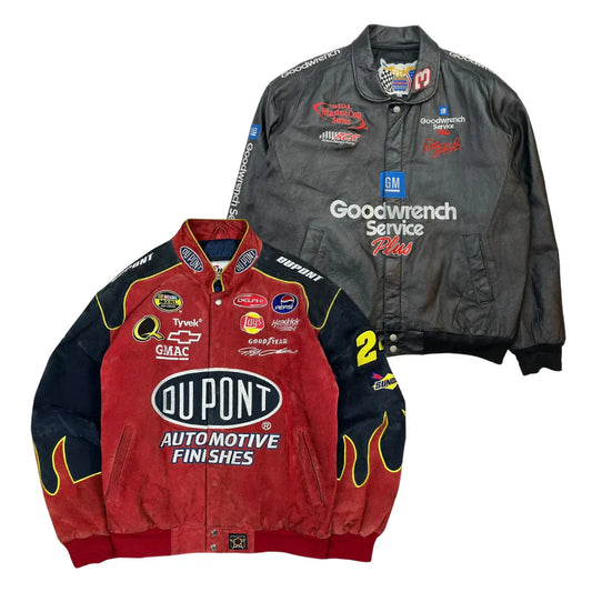10 x LEATHER NASCAR RACING JACKETS