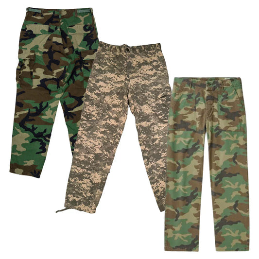 25 x ARMY CAMOUFLAGE TROUSERS