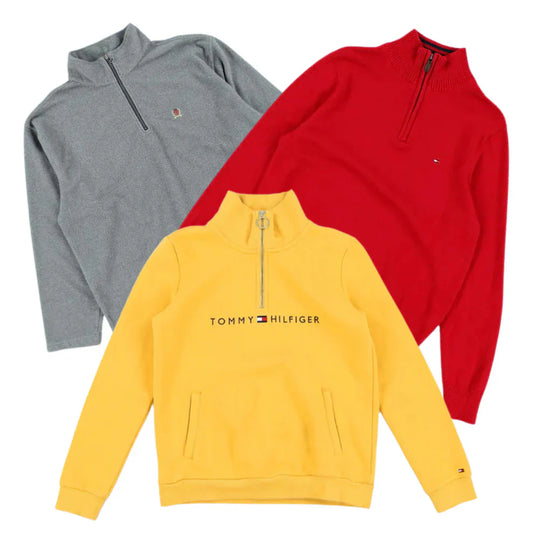 25 x TOMMY HILFIGER 1 4 ZIP KNITWEAR
