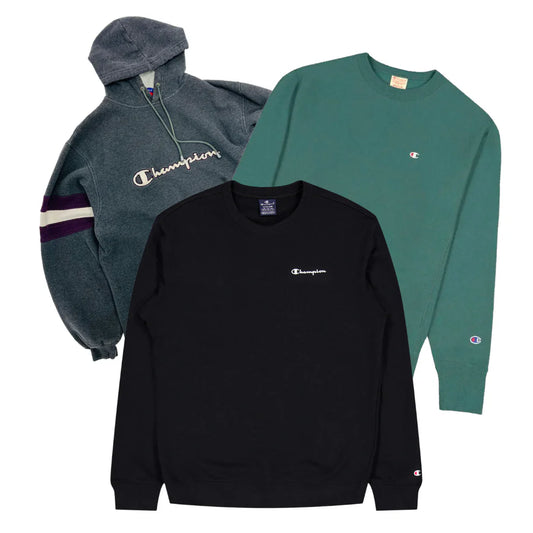25x CHAMPION SWEATSHIRTS/HOODIES — Solent Vintage Wholesale