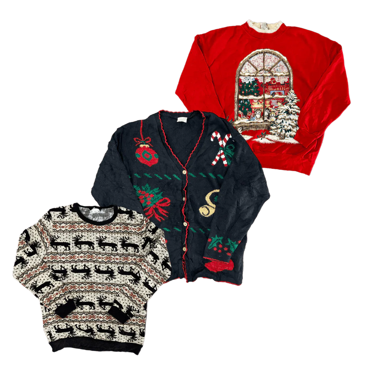 25 x KIDS CHRISTMAS SWEATERS — Solent Vintage Wholesale