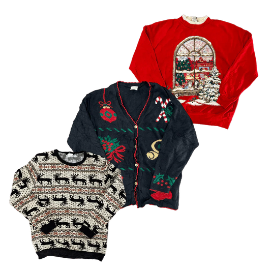 25 x KIDS CHRISTMAS SWEATERS — Solent Vintage Wholesale