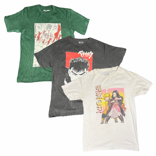 50 x JAPANESE CARTOON T-SHIRTS — Solent Vintage Wholesale
