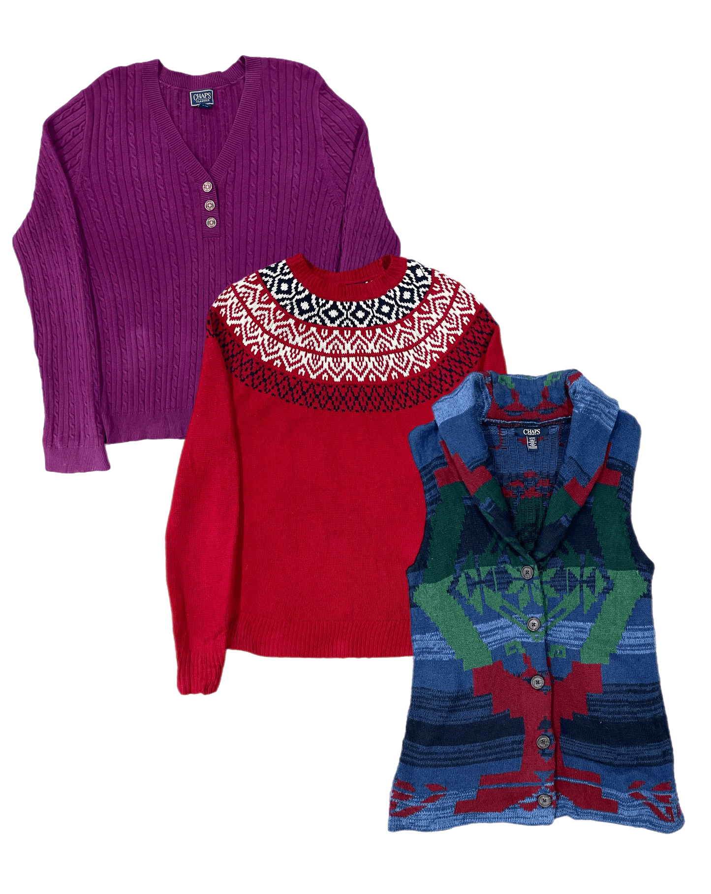 25 x CHAPS WOMEN'S SWEATERS — Solent Vintage Wholesale