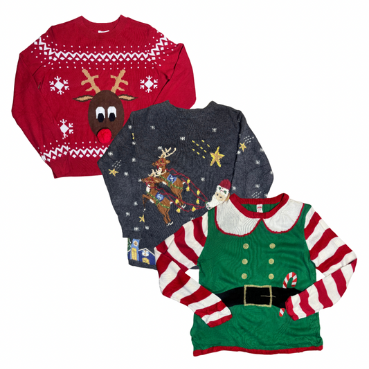 25 x CHRISTMAS SWEATERS — Solent Vintage Wholesale