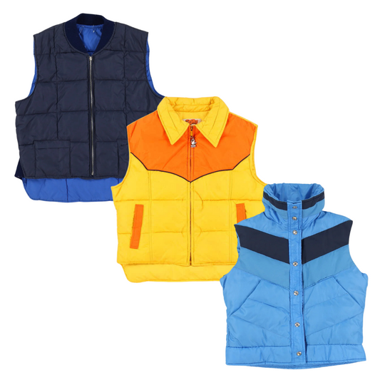 25 x DOWN PUFFER GILETS — Solent Vintage Wholesale