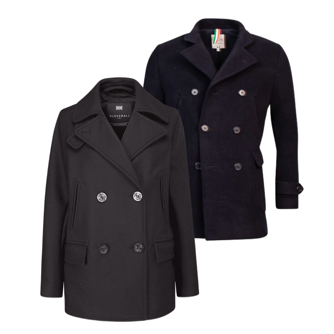 10 x UNBRANDED PEA/NAVY COATS — Solent Vintage Wholesale