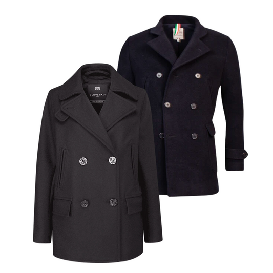 10 x UNBRANDED PEA/NAVY COATS — Solent Vintage Wholesale