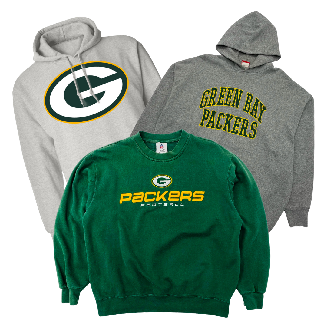 25 x GREEN BAY PACKERS SWEATSHIRTS — Solent Vintage Wholesale