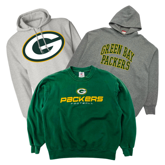 25 x GREEN BAY PACKERS SWEATSHIRTS — Solent Vintage Wholesale