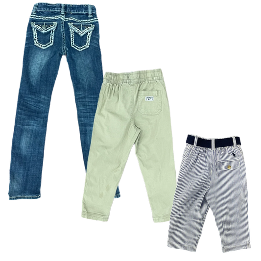 25 x KIDS BRANDED TROUSERS — Solent Vintage Wholesale
