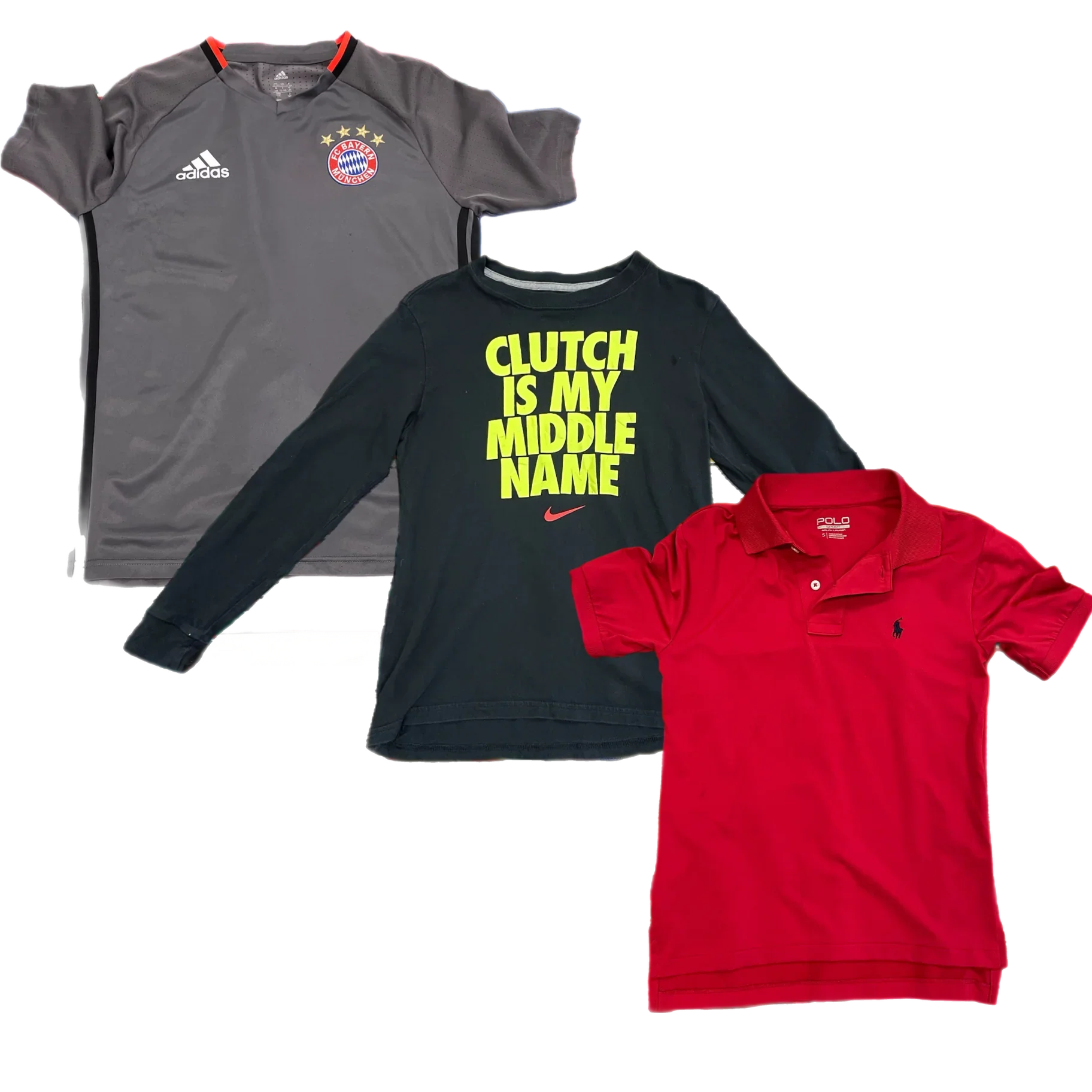 50 x KIDS BRANDED SPORT T-SHIRTS — Solent Vintage Wholesale