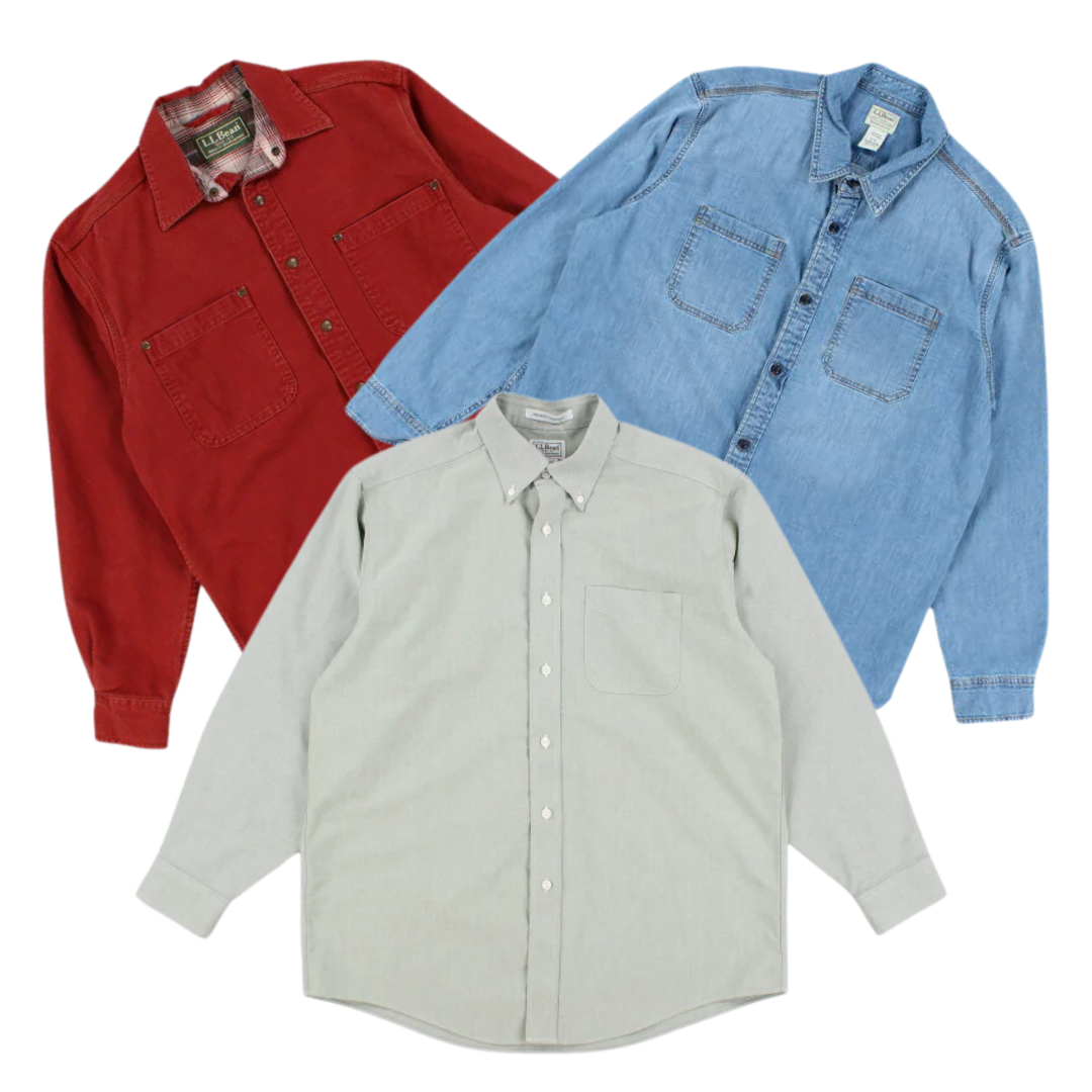 25 x LL BEAN SHIRTS — Solent Vintage Wholesale