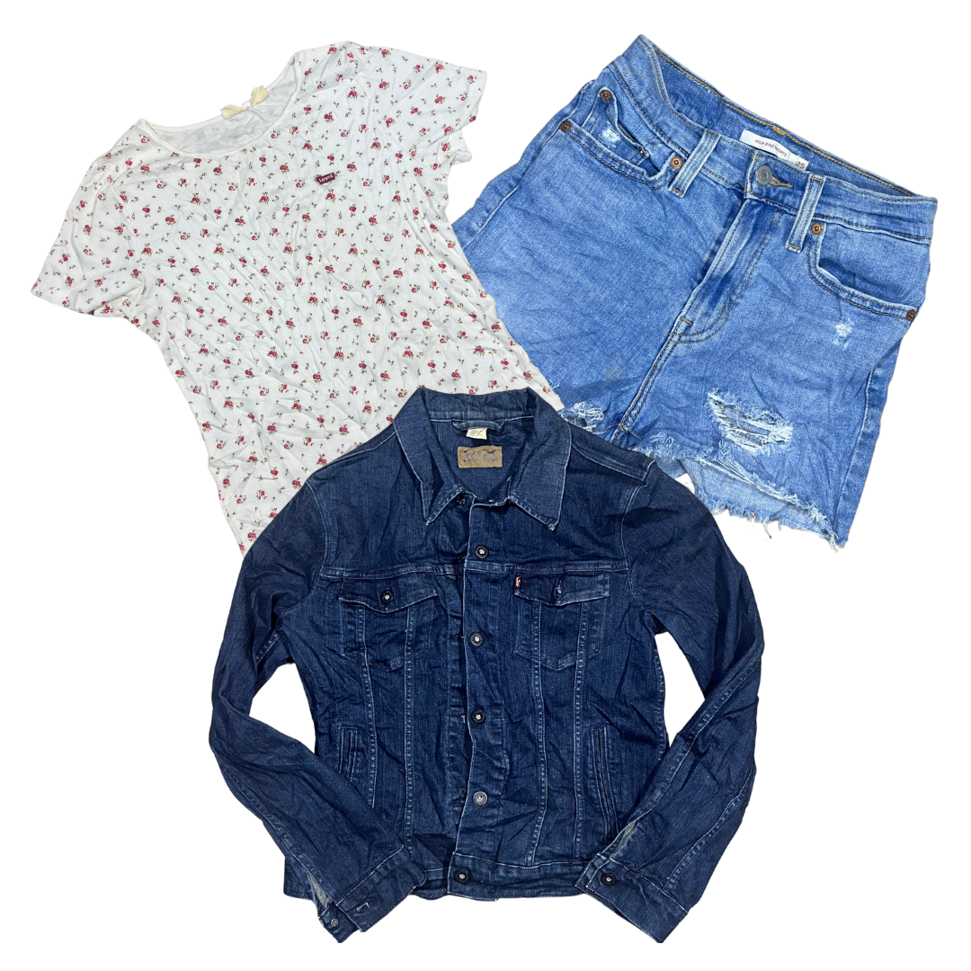 25 x LEVI'S LEE WRANGLER WOMEN'S MIX — Solent Vintage Wholesale