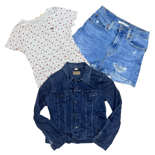 25 x LEVI'S LEE WRANGLER WOMEN'S MIX — Solent Vintage Wholesale