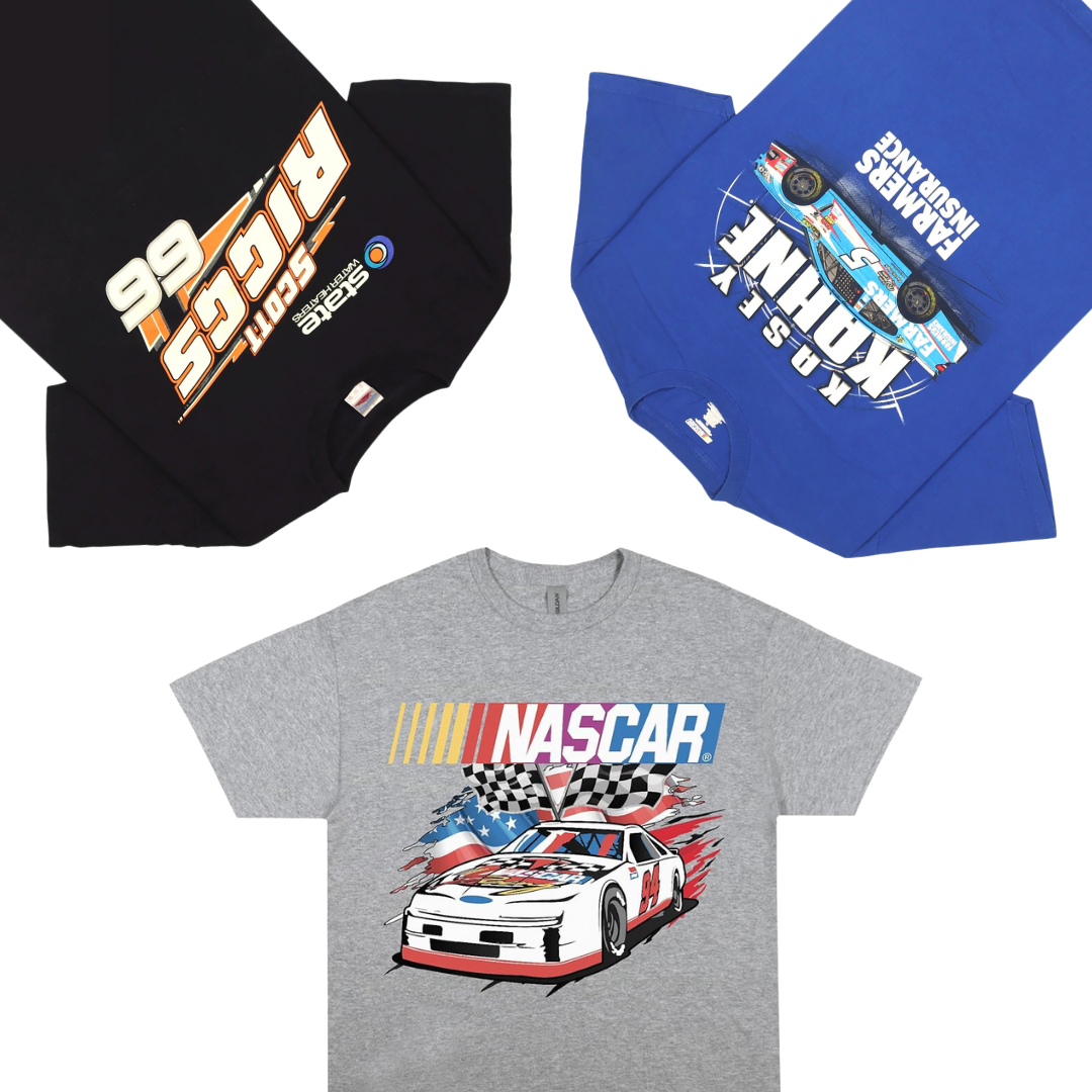 25 x NASCAR T-SHIRTS — Solent Vintage Wholesale