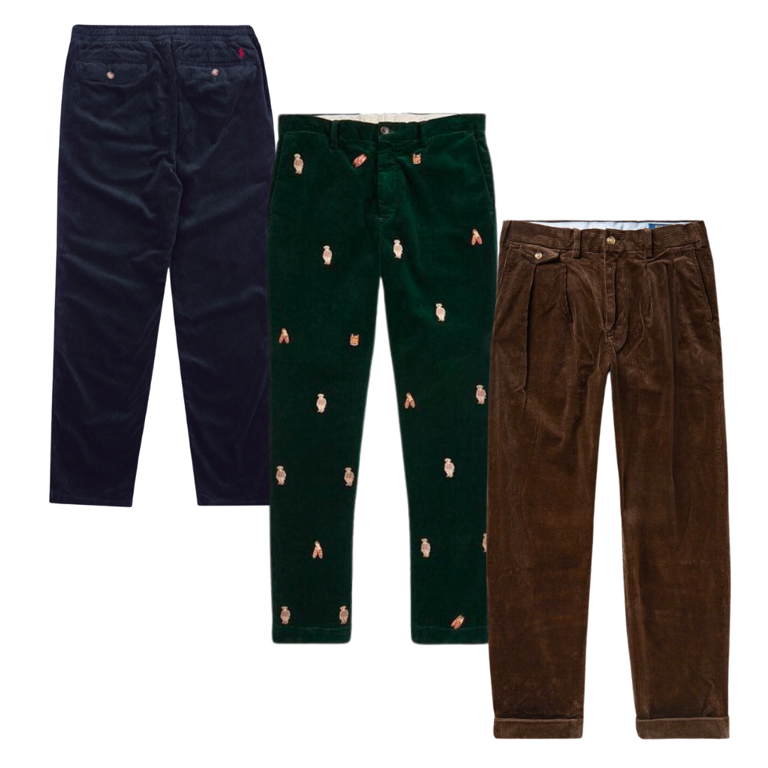 25 x RALPH LAUREN CORDUROY TROUSERS — Solent Vintage Wholesale