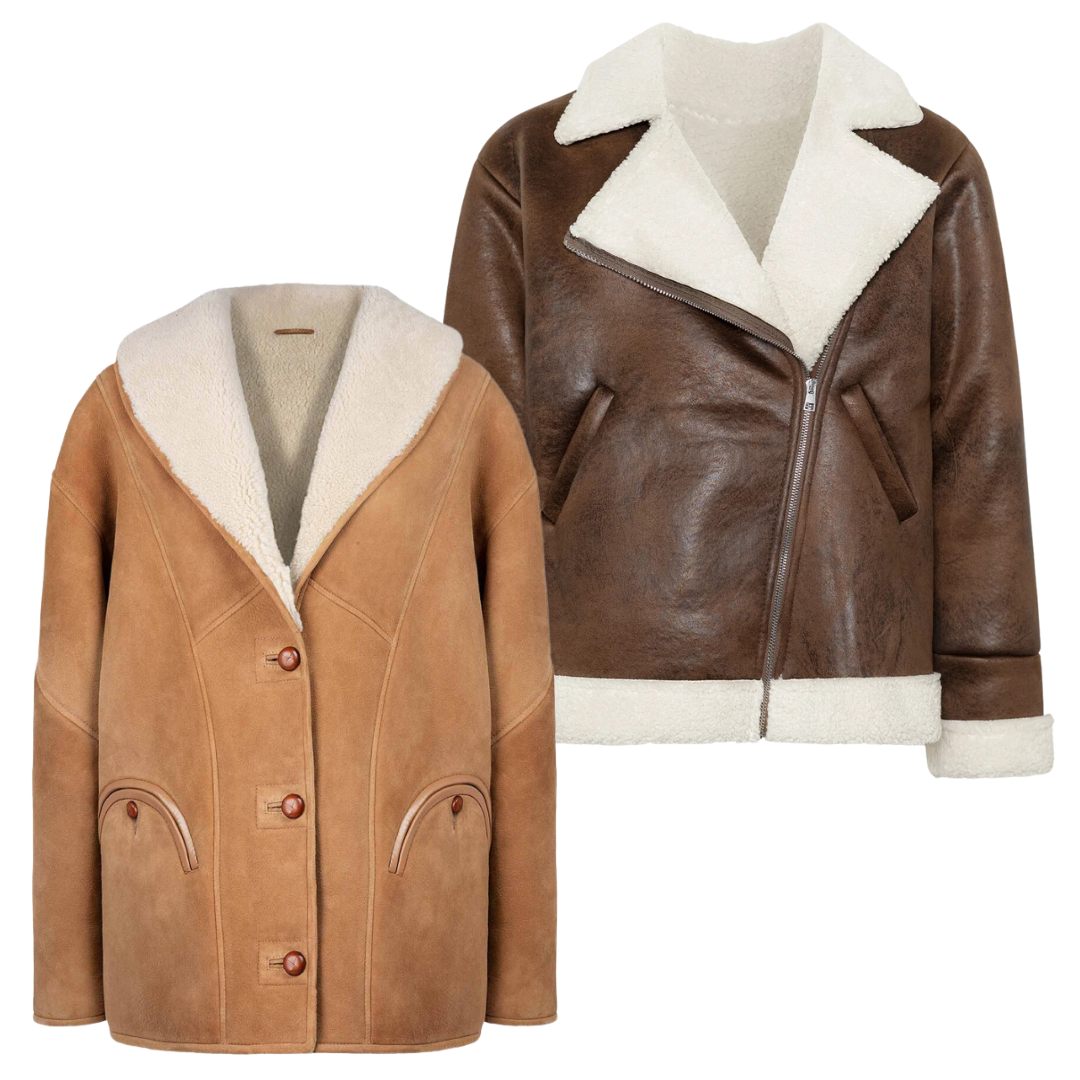 5 x SHEEPSKIN JACKETS — Solent Vintage Wholesale
