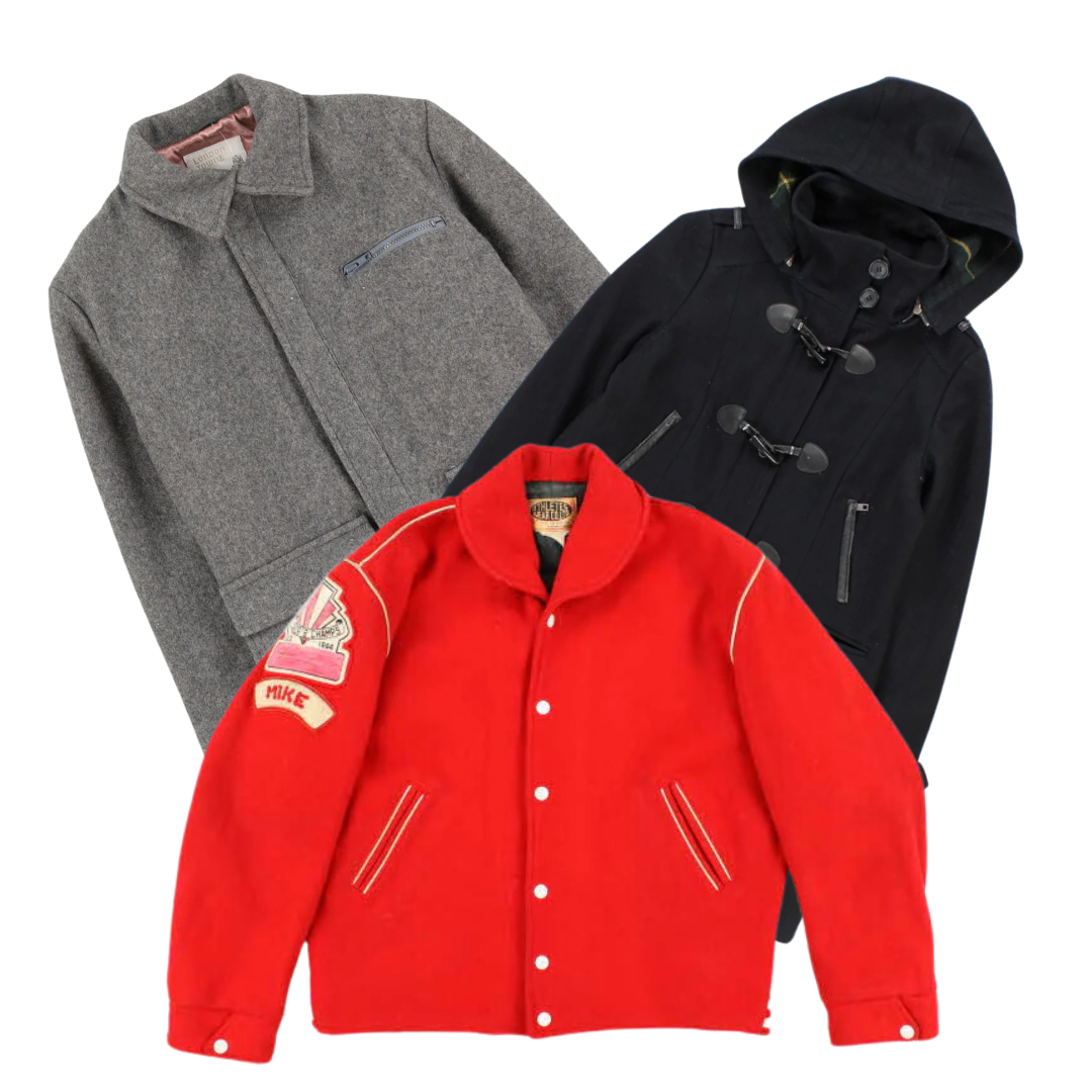 25 x WOOL JACKETS — Solent Vintage Wholesale