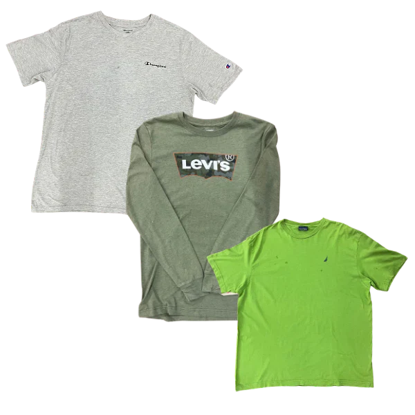 25 x BRANDED COTTON T-SHIRTS — Solent Vintage Wholesale