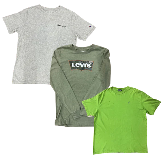 25 x BRANDED COTTON T-SHIRTS — Solent Vintage Wholesale