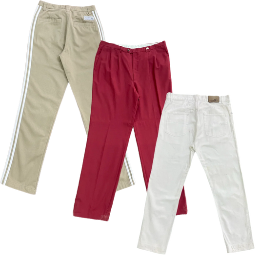 25 x BRANDED COTTON/DENIM TROUSERS — Solent Vintage Wholesale