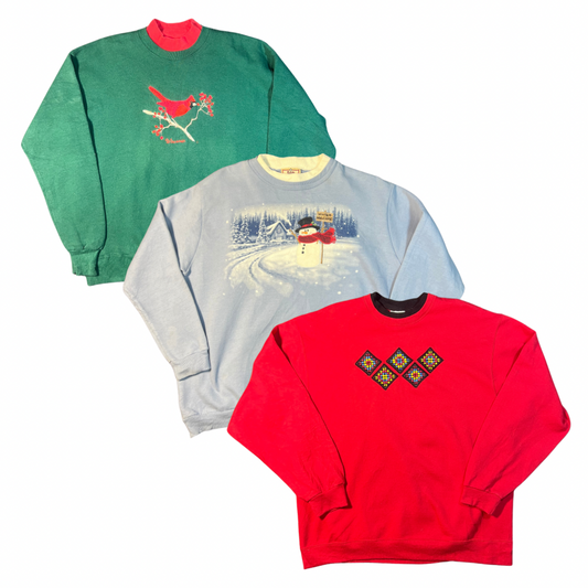 25 x VINTAGE DOUBLE COLLAR SWEATSHIRTS — Solent Vintage Wholesale